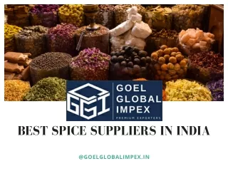 Best Spice Suppliers in India