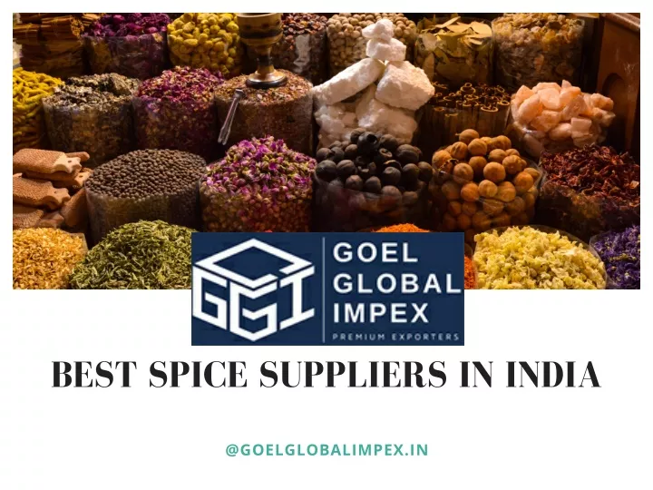 best spice suppliers in india