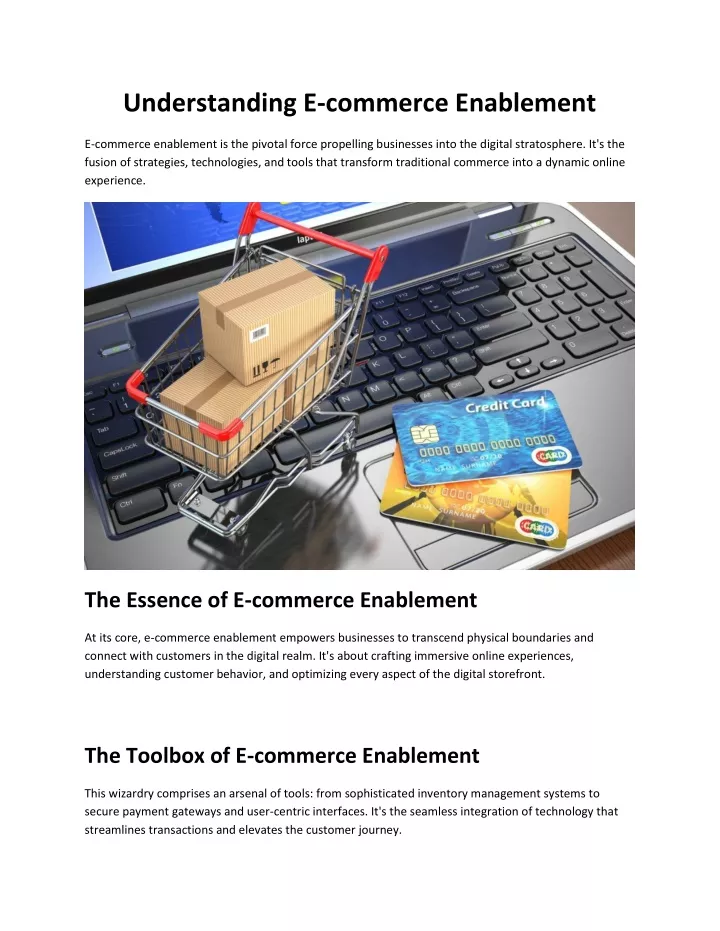 understanding e commerce enablement