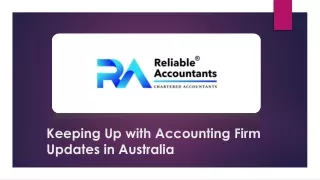 Keeping Up with Accounting Firm Updates in Australia