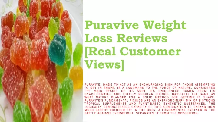 puravive weight loss reviews real customer views