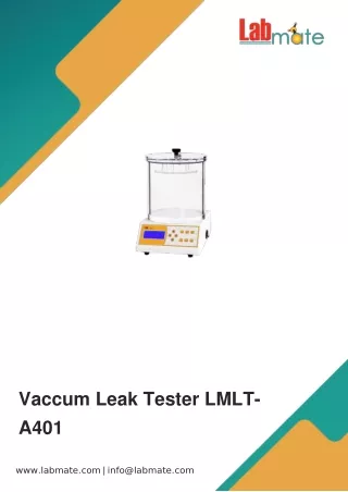 Vaccum-Leak-Tester