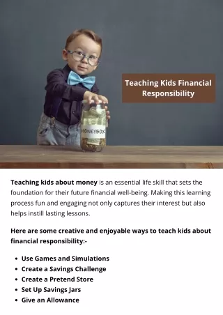 teaching kids financial responsibility