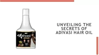 Adivasi herbal hair oil