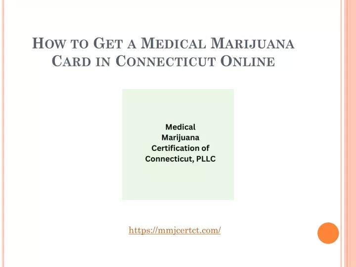how to get a medical marijuana card in connecticut online