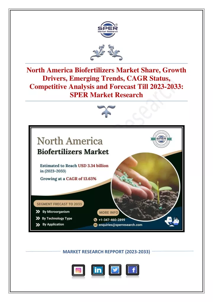 north america biofertilizers market share growth