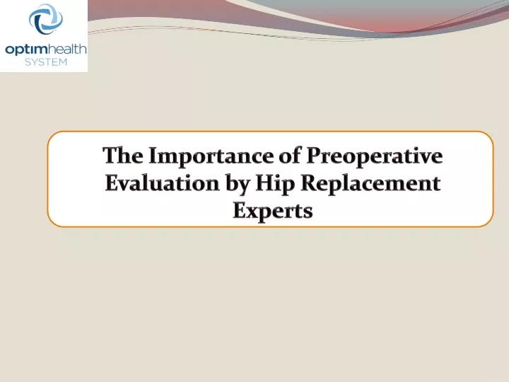 the importance of preoperative evaluation