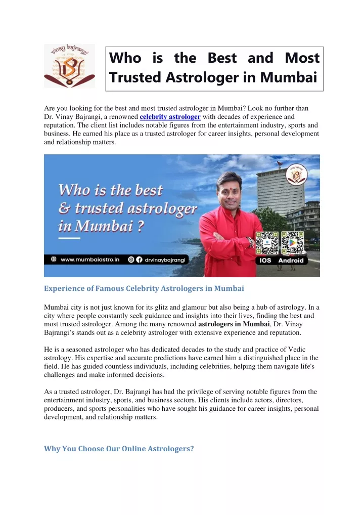 who is the best and most trusted astrologer