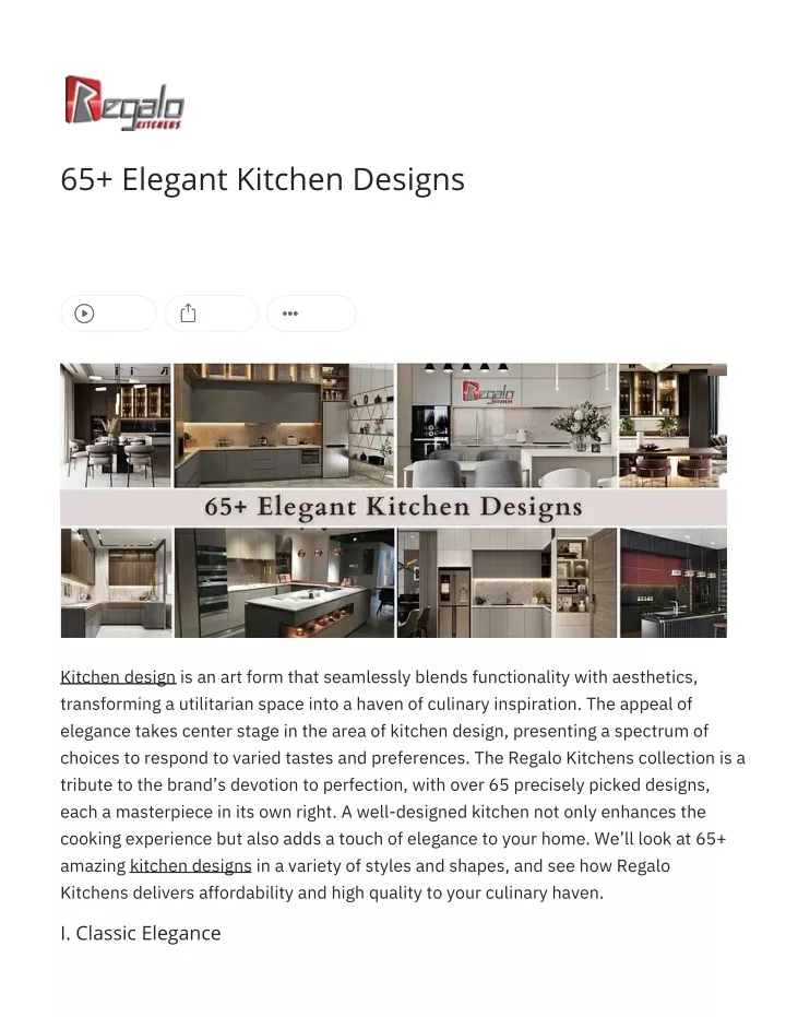 65 elegant kitchen designs
