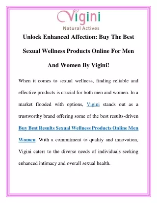 Buy Best Results Sexual Wellness Products Online Men Women |Call-8130095129