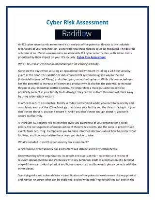 cyber risk assessment