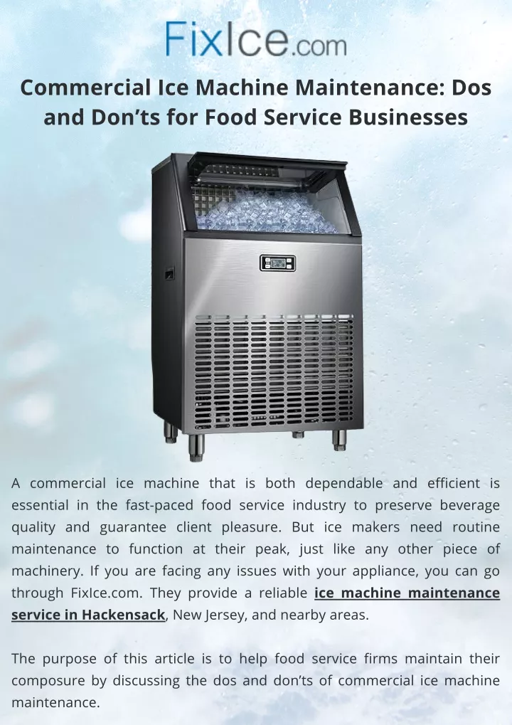 ppt-commercial-ice-machine-maintenance-dos-and-don-ts-for-food