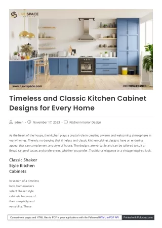 Kitchen Cabinet Design: How to Choose the Right One