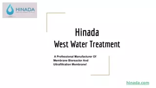 Hinada one of China's top water treatment