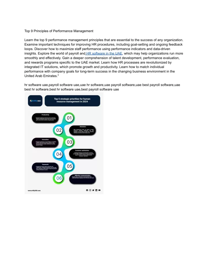 top 9 principles of performance management