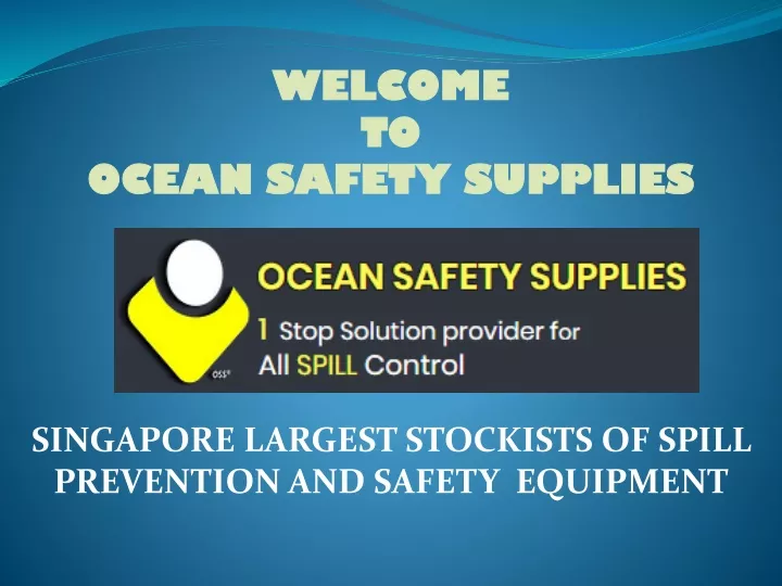 welcome to ocean safety supplies