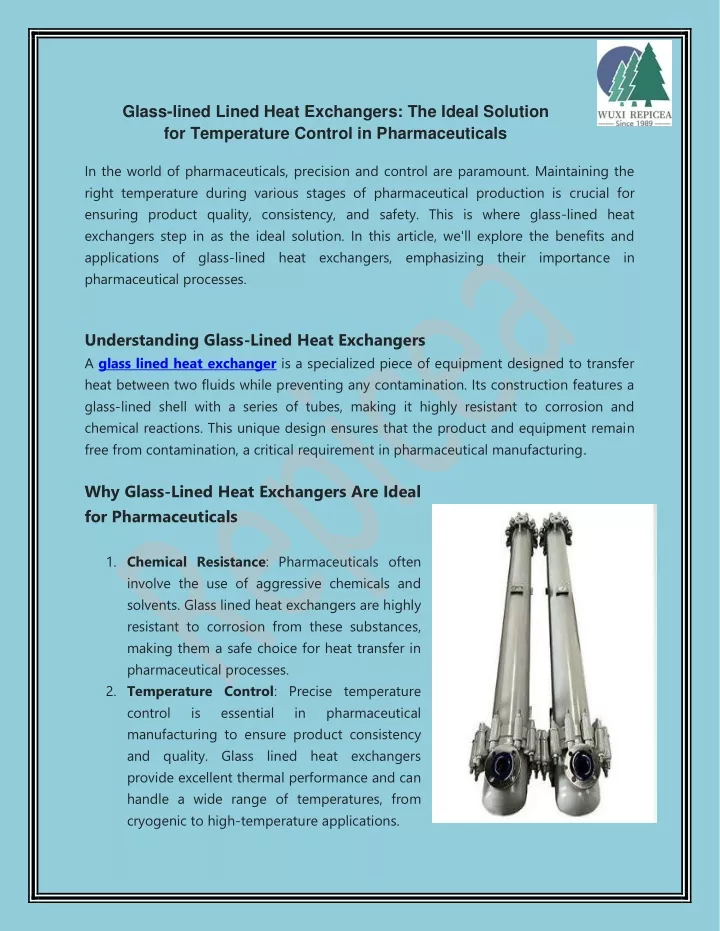 glass lined lined heat exchangers the ideal