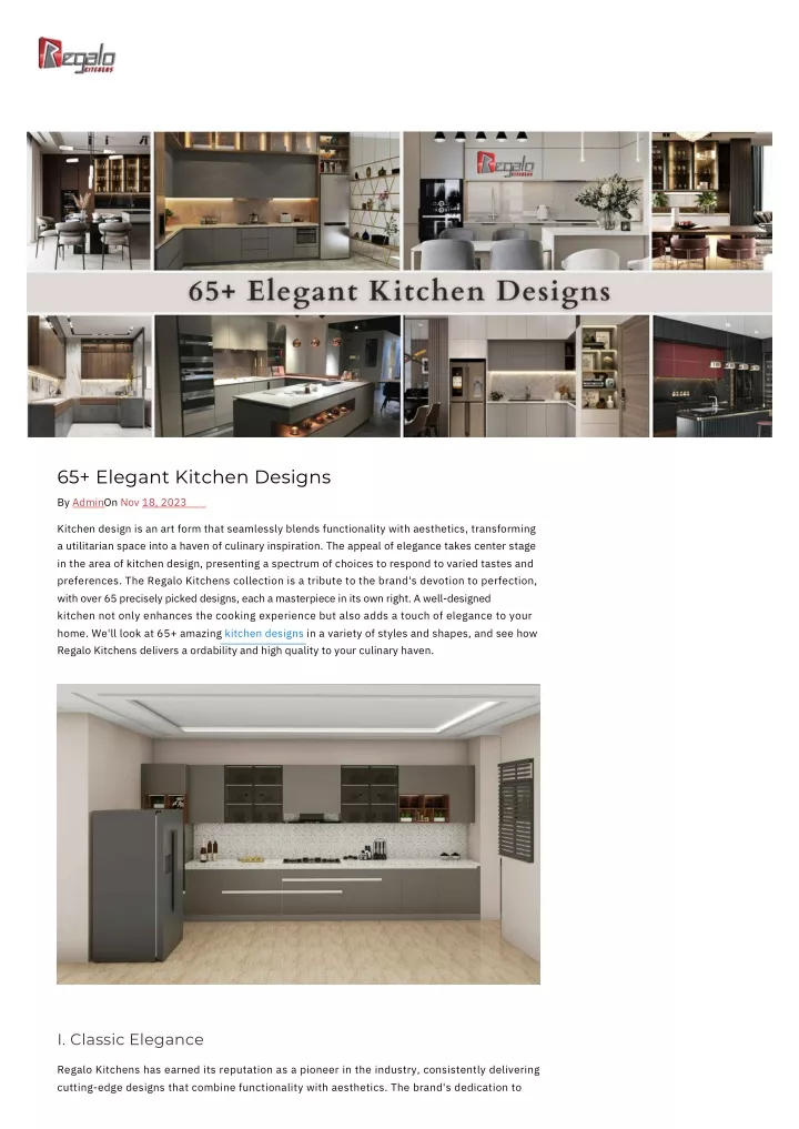 65 elegant kitchen designs