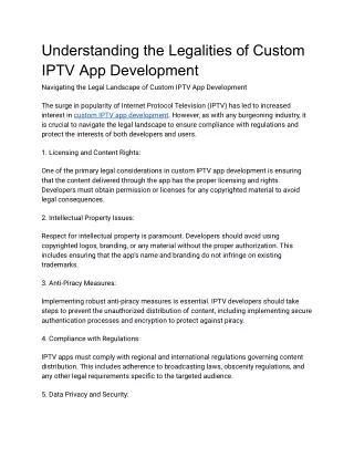 understanding the legalities of custom iptv