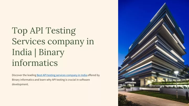 top api testing services company in india binary