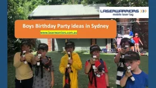 Boys Birthday Party ideas in Sydney - Laser Warriors