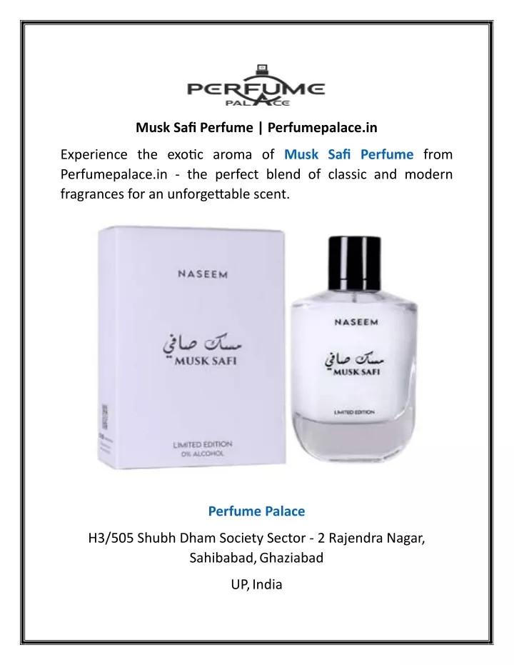 musk safi perfume perfumepalace in