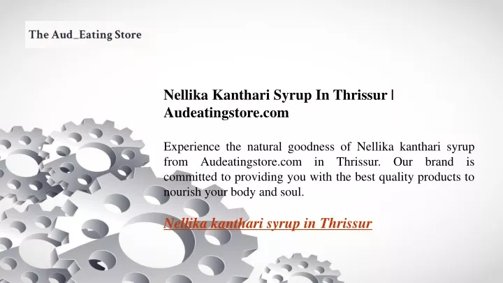 nellika kanthari syrup in thrissur audeatingstore