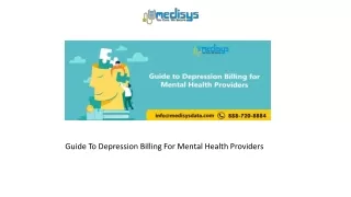 guide to depression billing for mental health