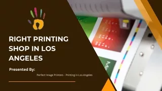 Right Printing Shop in Los Angeles