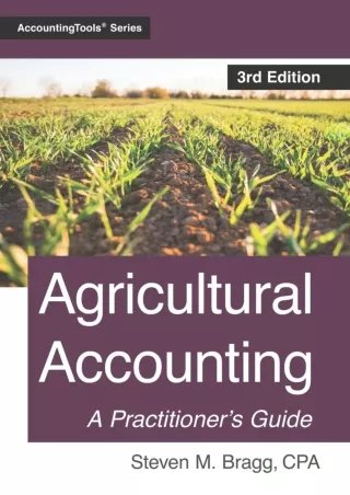 [PDF READ ONLINE] Agricultural Accounting: Third Edition