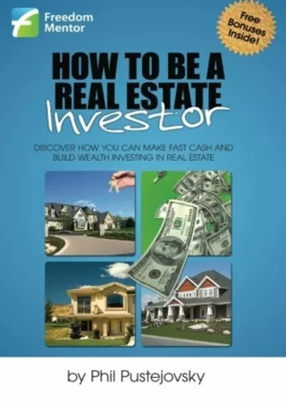 PDF/READ How to be a Real Estate Investor