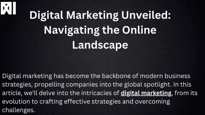 digital marketing unveiled navigating the online