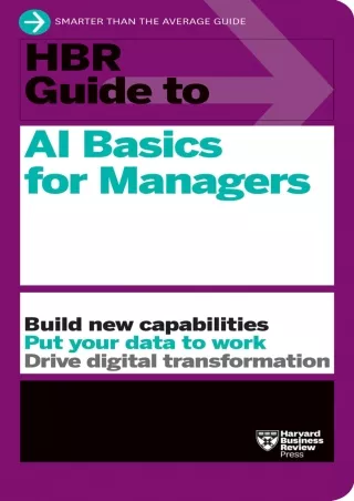 get [PDF] Download HBR Guide to AI Basics for Managers