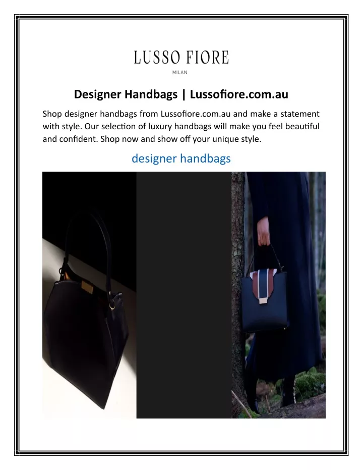 designer handbags lussofiore com au
