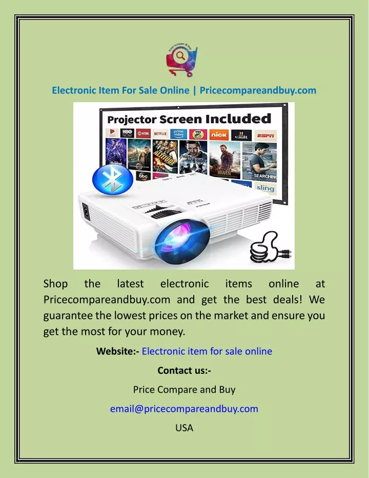 electronic item for sale online