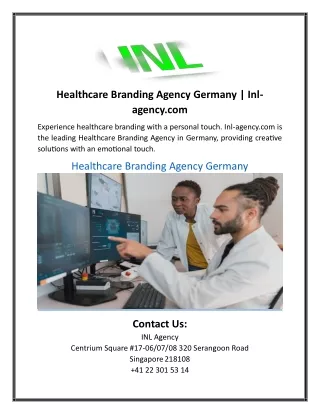 Healthcare Branding Agency Germany | Inl-agency.com