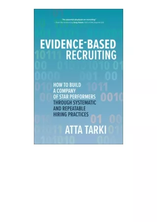 Download PDF EvidenceBased Recruiting How to Build a Company of Star Performers
