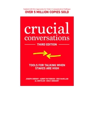 Kindle online PDF Crucial Conversations Tools for Talking When Stakes are High T