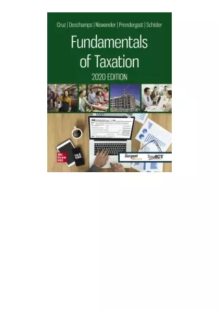 Ebook download Fundamentals of Taxation 2020 Edition free acces