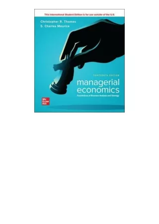 Kindle online PDF Managerial Economics for ipad