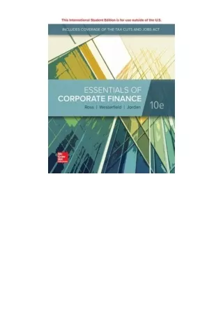 Download Essentials of Corporate Finance unlimited