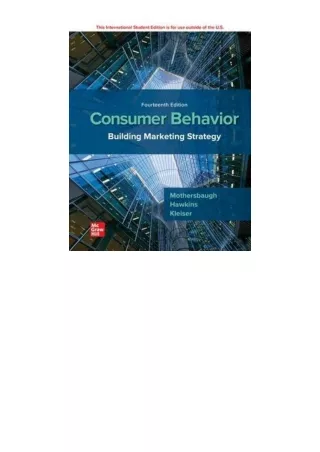 Download ISE Consumer Behavior Building Marketing Strategy unlimited