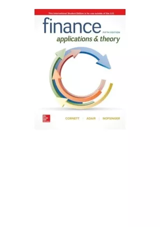 Download PDF Finance Applications and Theory for android