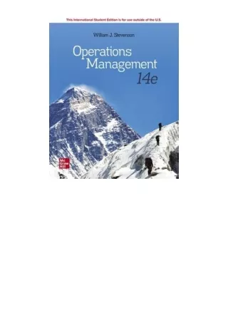 PDF read online Operations Management for ipad
