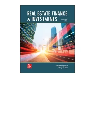Ebook download Loose Leaf for Real Estate Finance Real Estate Finance and Invest