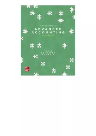 PDF read online Loose Leaf for Fundamentals of Advanced Accounting for ipad