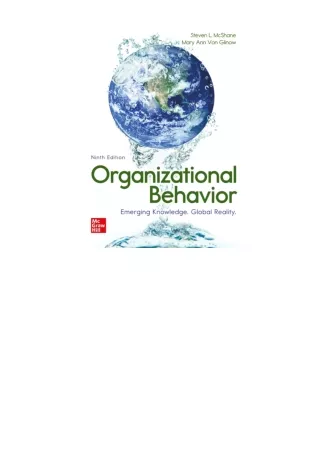 PDF read online Loose Leaf for Organizational Behavior Emerging Knowledge Global