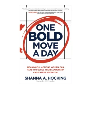 PDF read online One Bold Move a Day Meaningful Actions Women Can Take to Fulfill