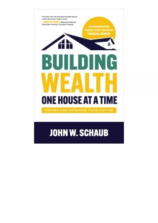 Ebook download Building Wealth One House at a Time Revised and Expanded Third Ed