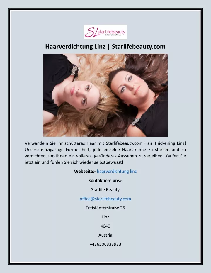 haarverdichtung linz starlifebeauty com